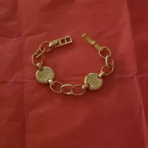 Brighton VERSAILLES DIANA Crystal Gold Tone Disc Bracelet 🤩